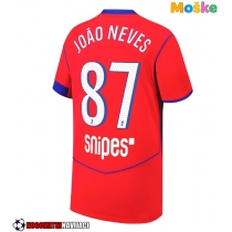 Moške Nogometnih dresov Paris Saint-Germain Joao Neves #87 Tretji 2025-26 Kratki rokavi